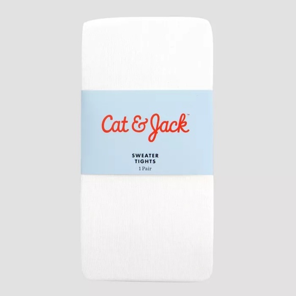 Cat & Jack Other - Girls White Sweater Footed Tights Cat & Jack Other - Girls White Sweater Footed Tights
